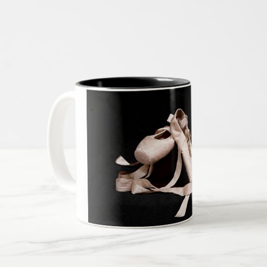 Ballett-Schuh-Tasse Zweifarbige Tasse (Vorderseite Links)