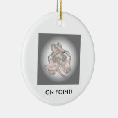 Ballett-Schuh-Verzierung im PUNKT! Keramikornament (Rechts)