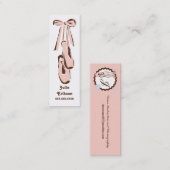 Ballett-Schuh-Visitenkarte Mini Visitenkarte (Vorne/Hinten)