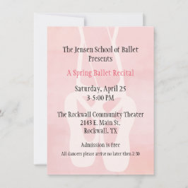 Ballett-Schultanz-Erwägungsgrunden-Einladung Einladung