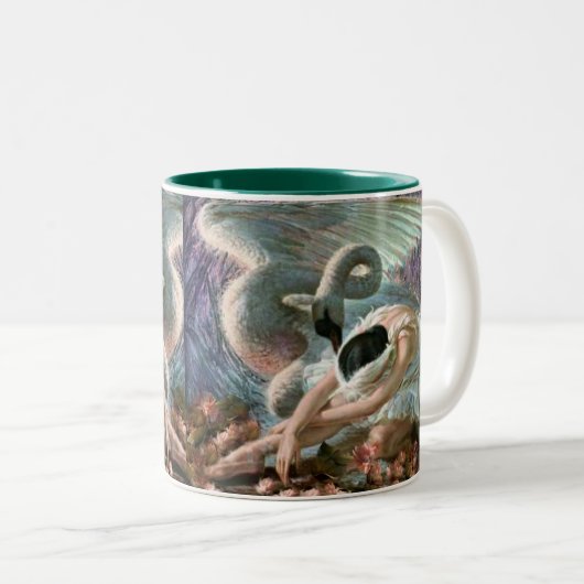 Ballett-Schwan Zweifarbige Tasse (VorderseiteRechts)