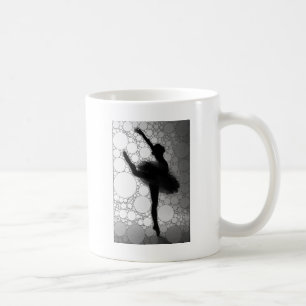 Ballett Schwarz-weißes Tanzen Ballerina Kaffeetasse