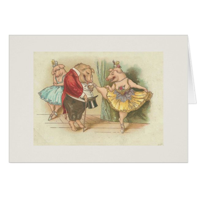 Ballett-Schwein (Vorderseite (Horizontal))