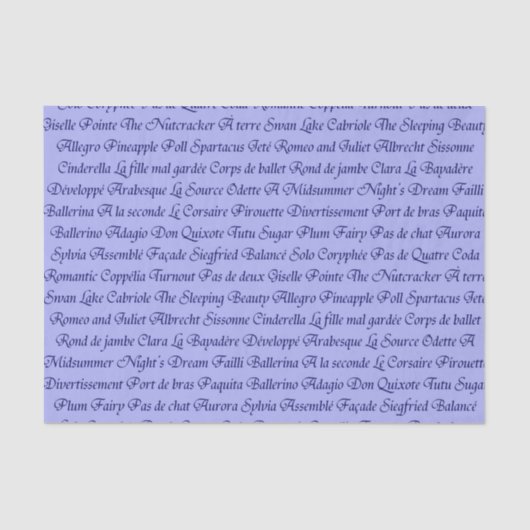 Ballett Seidenpapier (Vorderseite)