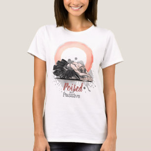 Ballett-Shirt 'Poised Not Passive Ballet Enso' Min T-Shirt