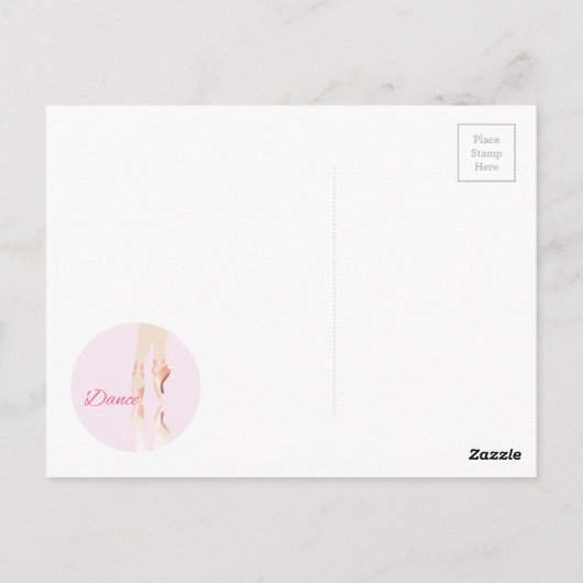 Ballett-Slippers Postkarte (Rückseite)