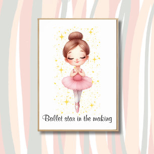 Ballett-Star Mädchen  Poster