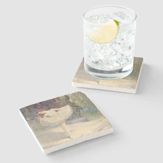 Ballett Steinuntersetzer (Seitenansicht)