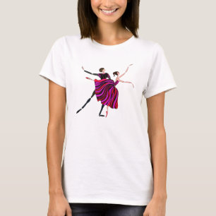BALLETT-T - SHIRT, BALLETT-TANZEN-PAAR, ROMANTISCH T-Shirt
