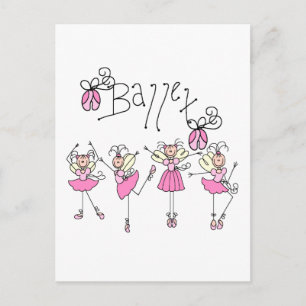 Ballett-T - Shirt und Geschenke Postkarte
