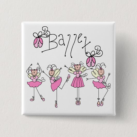 Ballett-T-Shirts und Geschenke Button (Vorderseite)