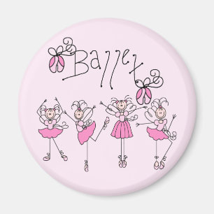 Ballett-T-Shirts und Geschenke Magnet