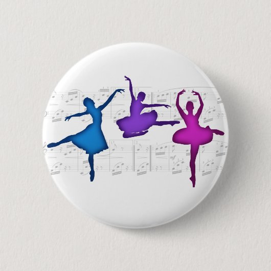 Ballett-Tagesballerinen Button (Vorderseite)