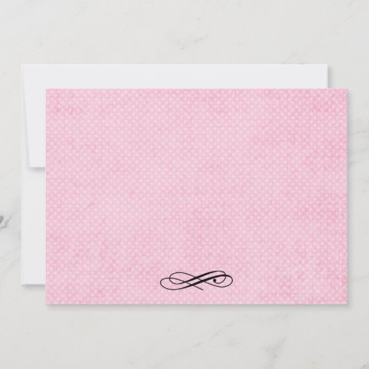 Ballett-Tanz Erwägung Einladung (Rückseite)