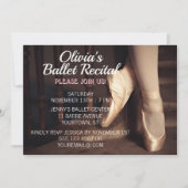 Ballett Tanz Erwägung Einladung Ballerina Pink (Vorderseite)