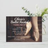 Ballett Tanz Erwägung Einladung Ballerina Pink (Stehend Vorderseite)