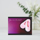 Ballett-Tanz Erwägung Einladungspostkarte (Stehend Vorderseite)