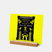 Ballett-Tanz Herzlichen Glückwunsch Acrylschild (Winkel)