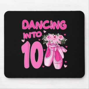 Ballett Tanz in 10. Geburtstag Ballerina 10 Jahre Mousepad