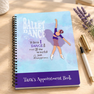 Ballett-Tanz Inspirationsnotizbuch Notizblock