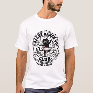 Ballett-Tanz-Katze-Haustierliebhaber-Shirt Kunst - T-Shirt