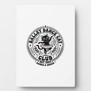 Ballett-Tanz-Katzenliebhaber-Shirt Kunst - Ballett Fotoplatte