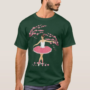 Ballett-Tanz-Sakura-Kirschblüten-Ballerina-Ball T-Shirt