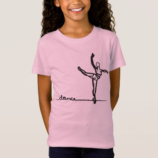 Ballett-Tanz-T-Shirt (Kinder) T-Shirt (Vorderseite)