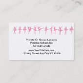 Ballett-Tanzen-Visitenkarten Visitenkarte (Rückseite)