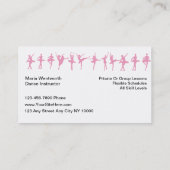 Ballett-Tanzen-Visitenkarten Visitenkarte (Rückseite)