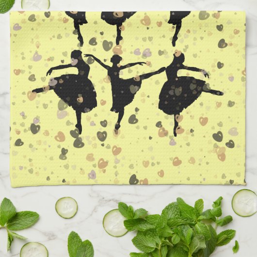 BALLETT-TÄNZER HANDTUCH (Gefaltet)