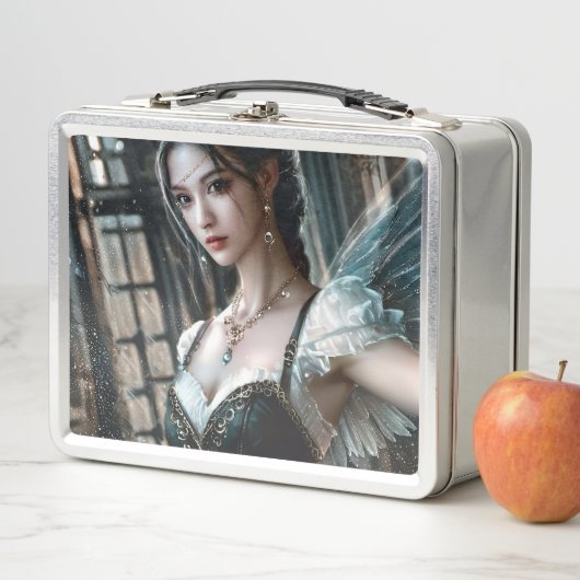 Ballett-Tänzer in einem grünen TuTu und Feen Flüge Metall Brotdose (Beispiel)