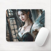 Ballett-Tänzer in einem grünen TuTu und Feen Flüge Mousepad (Mit Mouse)