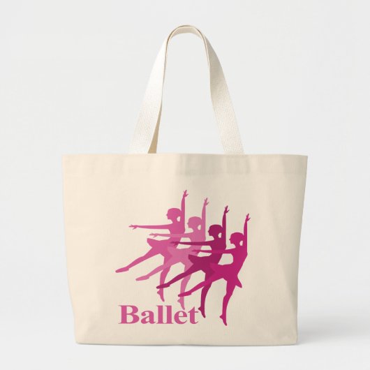 Ballett-Tänzer Jumbo Stoffbeutel (Vorne)