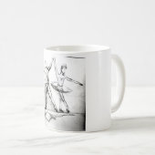 Ballett-Tänzer Kaffeetasse (VorderseiteRechts)