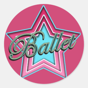 Ballett-Tänzer Runder Aufkleber