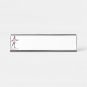 Ballett-Tänzer Schreibtischnamensplakette (Vorderseite )