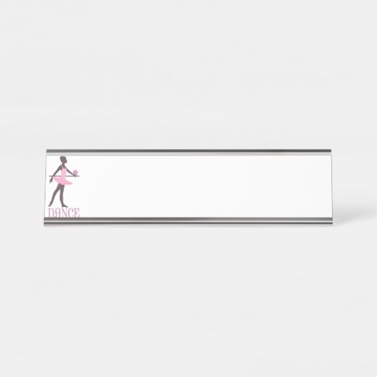 Ballett-Tänzer Schreibtischnamensplakette (Vorderseite )