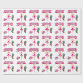 Ballett-Tänzer-Strumpf-und Geschenk-frohe Geschenkpapier (Flach)