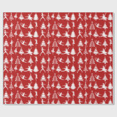 Ballett-Tänzer-und Weihnachtsbäume Geschenkpapier (Flach)