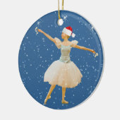 Ballett-Tänzer-Weihnachtsverzierung Keramik Ornament (Links)