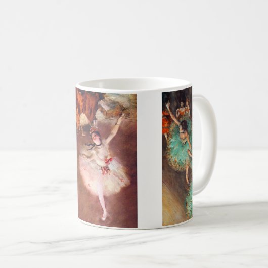 Ballett-Tänzerinnen durch Edgar Degas Kaffeetasse (VorderseiteRechts)