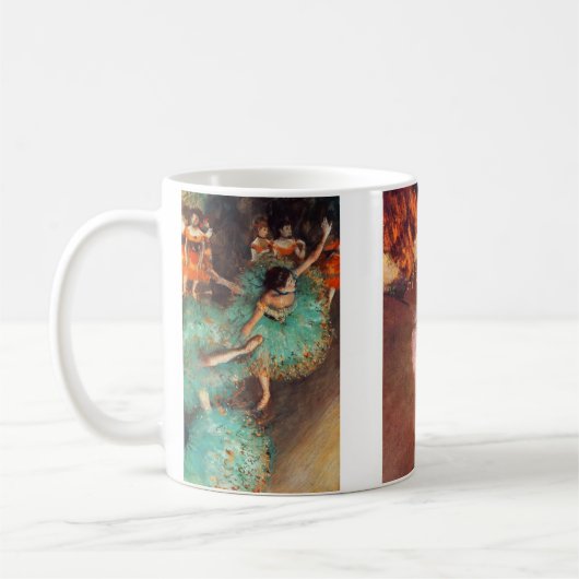 Ballett-Tänzerinnen durch Edgar Degas Kaffeetasse (Links)