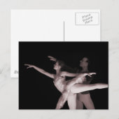 Ballett - Tanzpartner 2 - Rot Postkarte (Vorne/Hinten)