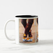 Ballett-Tassen-Rückseitengriff Zweifarbige Tasse (Links)