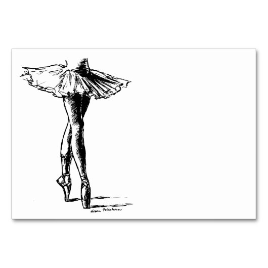 Ballett Tischnummer (Vorderseite)