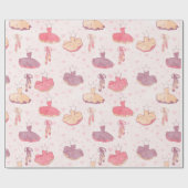 Ballett Tutu Kleid und Pointe Schuhe Geschenkpapier (Flach)