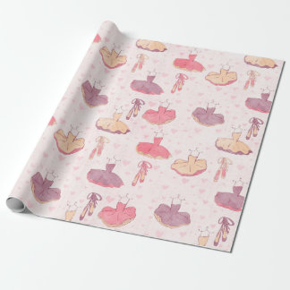 Ballett Tutu Kleid und Pointe Schuhe Geschenkpapier