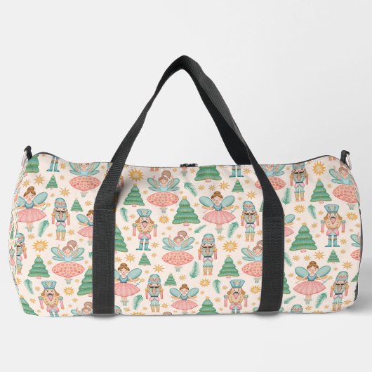 Ballett und Fairies auf Creme-Hintergrund Duffle Bag (Vorderseite)
