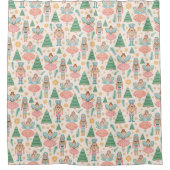 Ballett und Fairies auf Creme-Hintergrund Duschvorhang (Vorderseite)